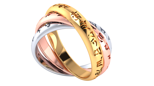 Nhẫn xoay Tam Chú